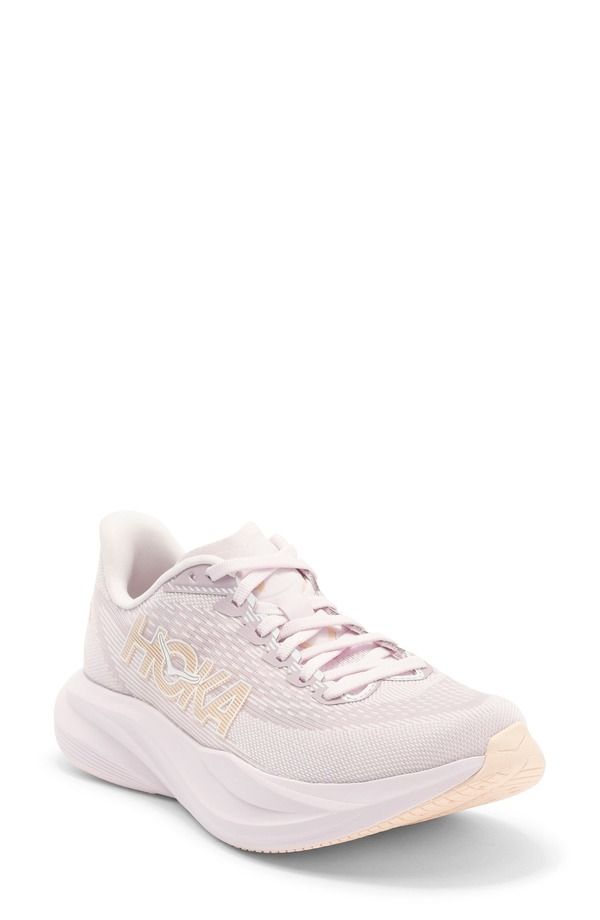 ホカオネオネ レディース シューズ スニーカー HOKA Mach 7 Running Shoe Lilacream Tangerine Glow クリーム