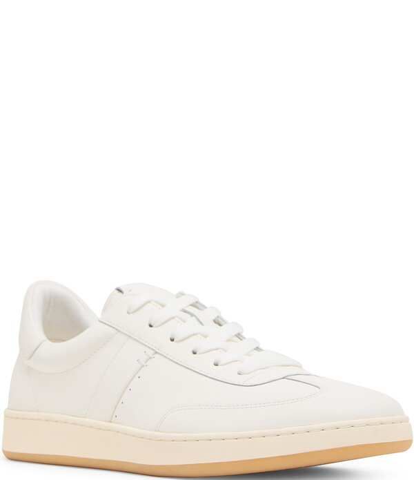 スティーブ マデン メンズ シューズ スニーカー レース レザー Steve Madden Mens Dacono Leather Lace Up Sneakers White ホワイト