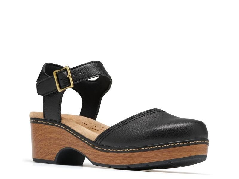 クラークス レディース シューズ サンダル プラットフォーム ClarksPaizlee Platform Clog Black ブラック