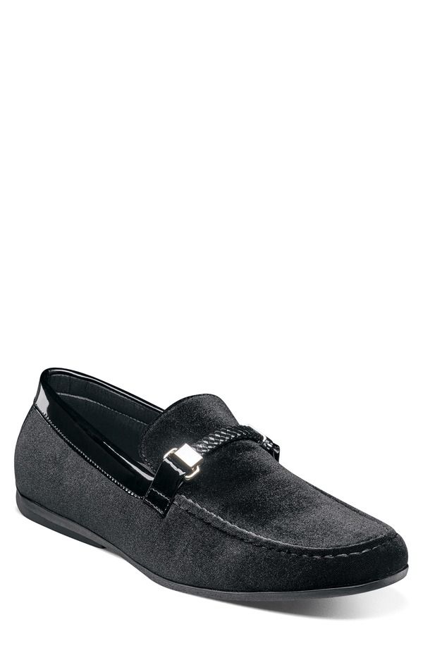 ステイシーアダムス メンズ シューズ ローファー Stacy Adamsheridan Moc Toe Loafer Black ブラック