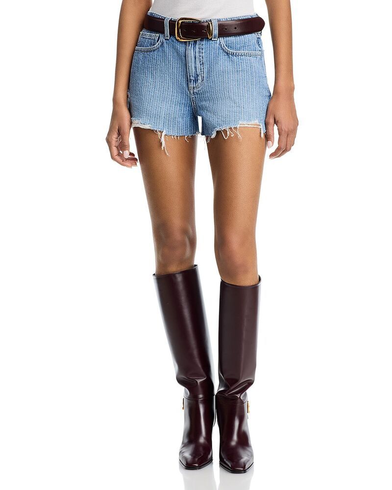 ラジャンス レディース ボトムス ハーフパンツ・ショーツ ショートパンツ LAGENCE Clark High Rise Shorts Carmel Destruct
