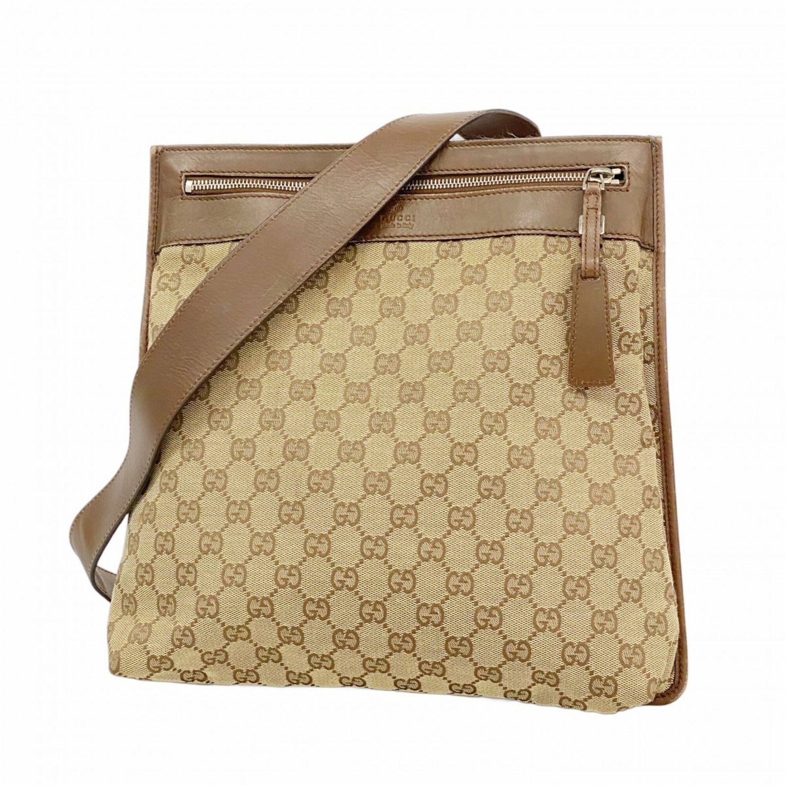 グッチ(Gucci) グッチ ショルダーバッグ GGキャンバス 92560 キャンバス ブラウン レディース