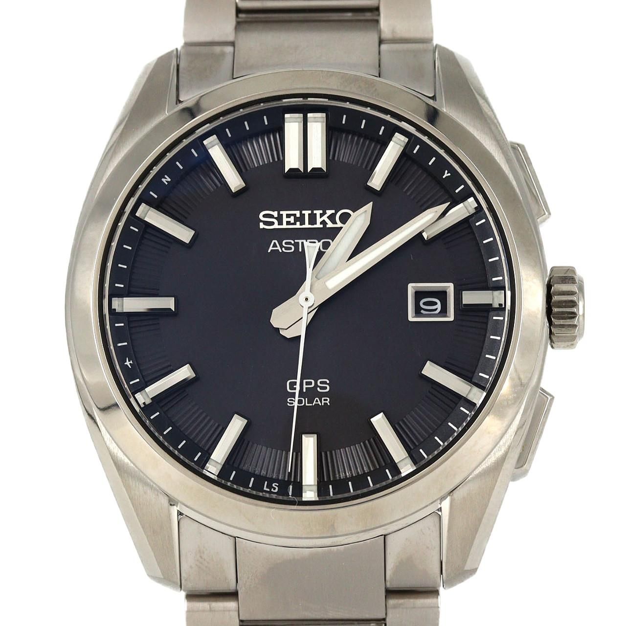 Seiko Astron GPS Radio Controlled Watch 3X32-0AA0-2/SBXD035 TI Solar Quartz