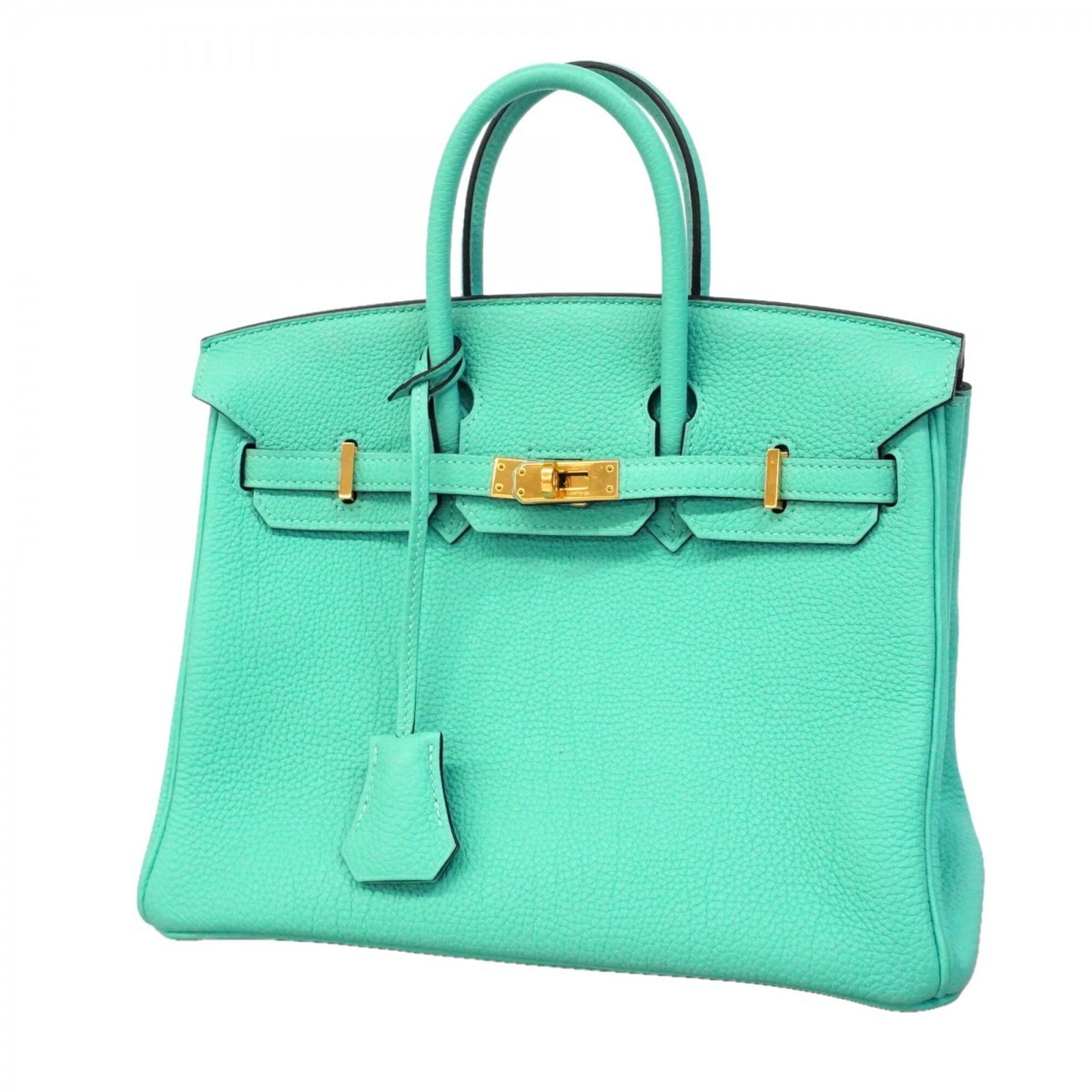 エルメス(Hermes) エルメス ハンドバッグ バーキン25 トゴ ブルーアトール T刻印レディース