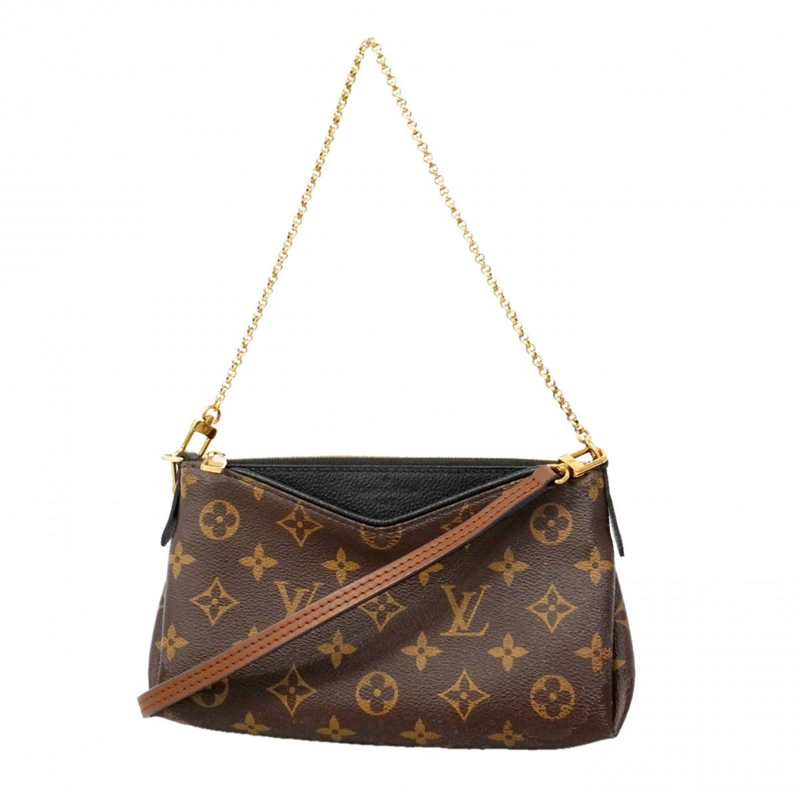 ルイ・ヴィトン(Louis Vuitton) ルイ・ヴィトン ハンドバッグ モノグラム パラスクラッチ M41639 ブラウン ブラック 2wayバッグレディース