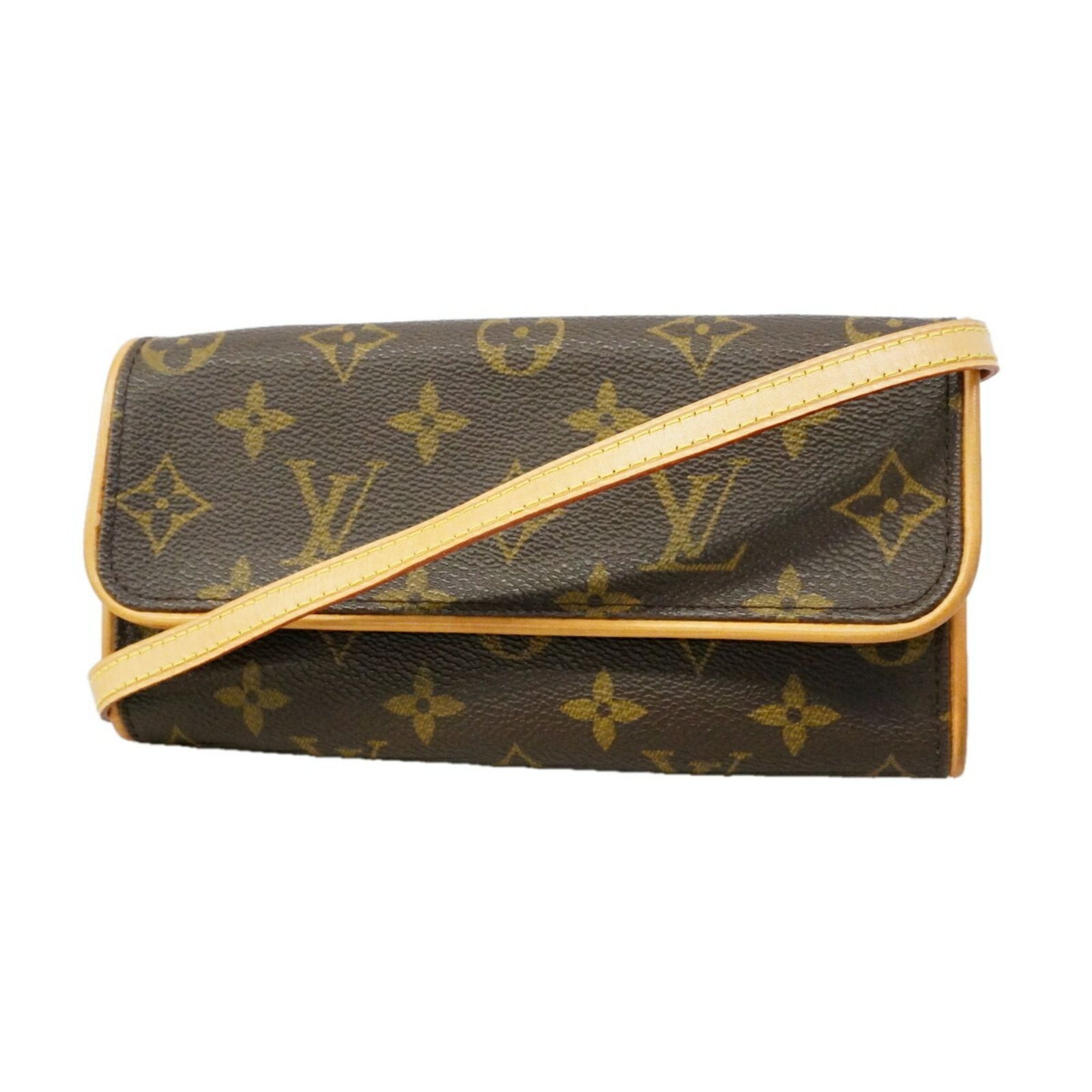 ルイ・ヴィトン(Louis Vuitton) ルイ・ヴィトン ショルダーバッグ モノグラム ポシェットツインPM M51854 ブラウンレディース