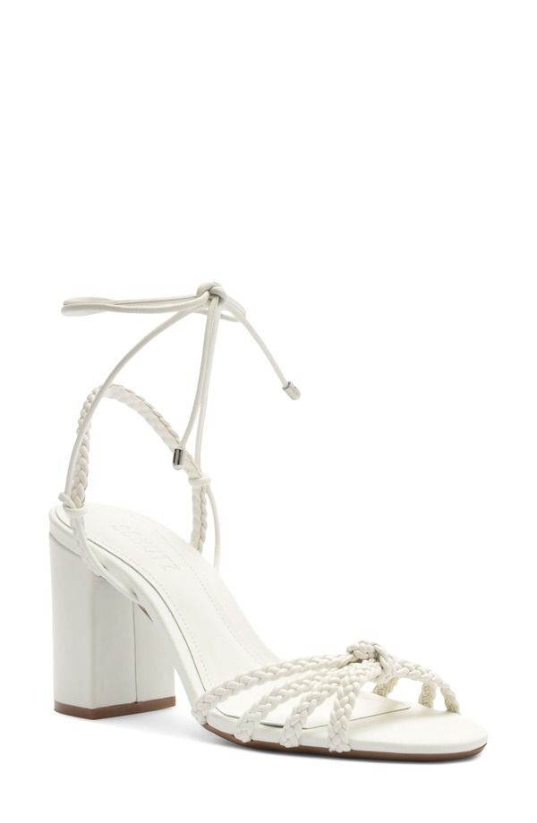 シュッツ レディース シューズ ヒール サンダル アンクル Schutz Adele Ankle Strap Sandal White ホワイト