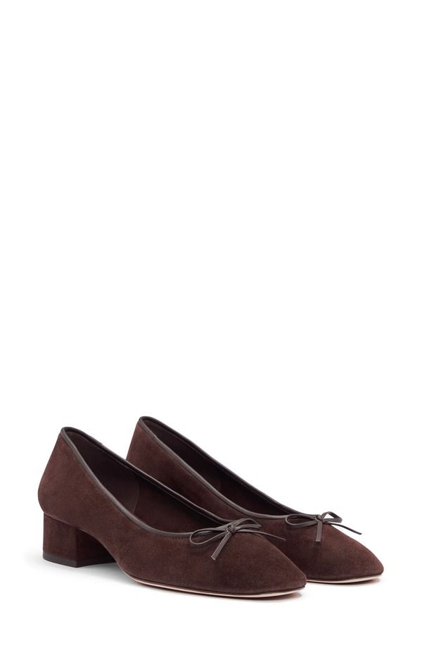 リフォーメーション レディース シューズ ヒール パイル Reformation Terry Ballet Pump Espresso Suede