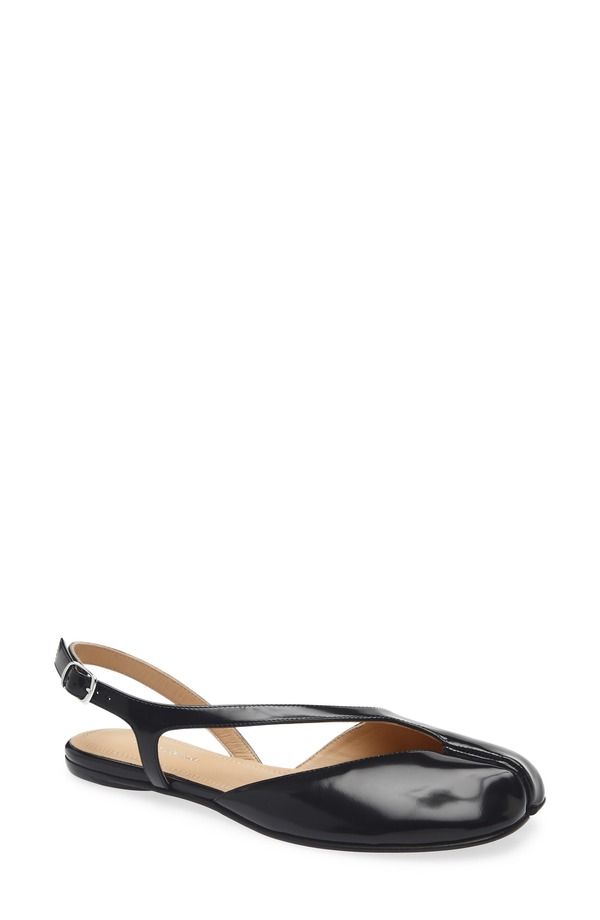 マルタンマルジェラ レディース シューズ パンプス Maison Margiela Tabi Slingback Flat Black ブラック