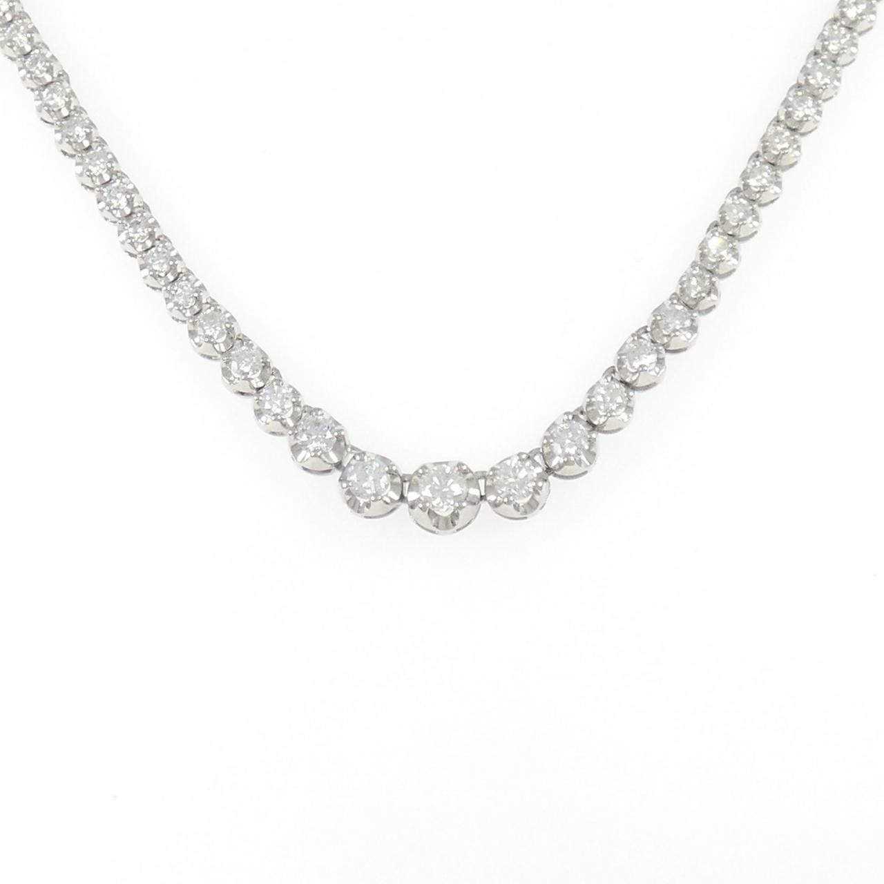 PT850 ダイヤモンド ネックレス 5.00CT