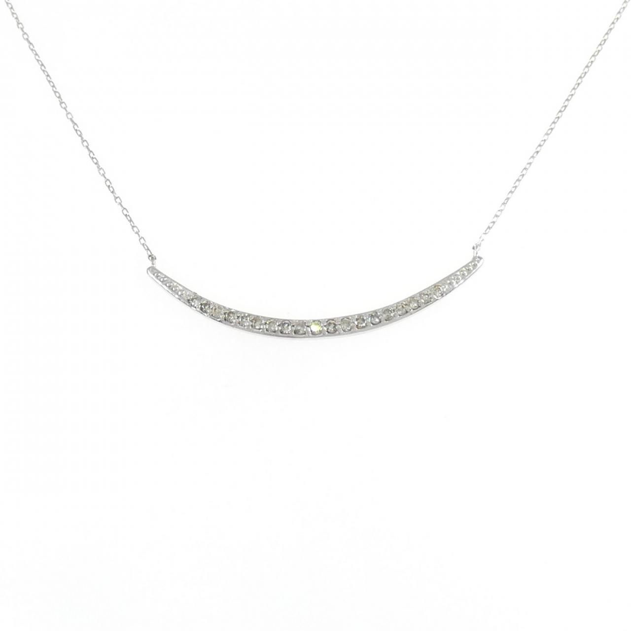 K10WG ダイヤモンド ネックレス 0.14CT