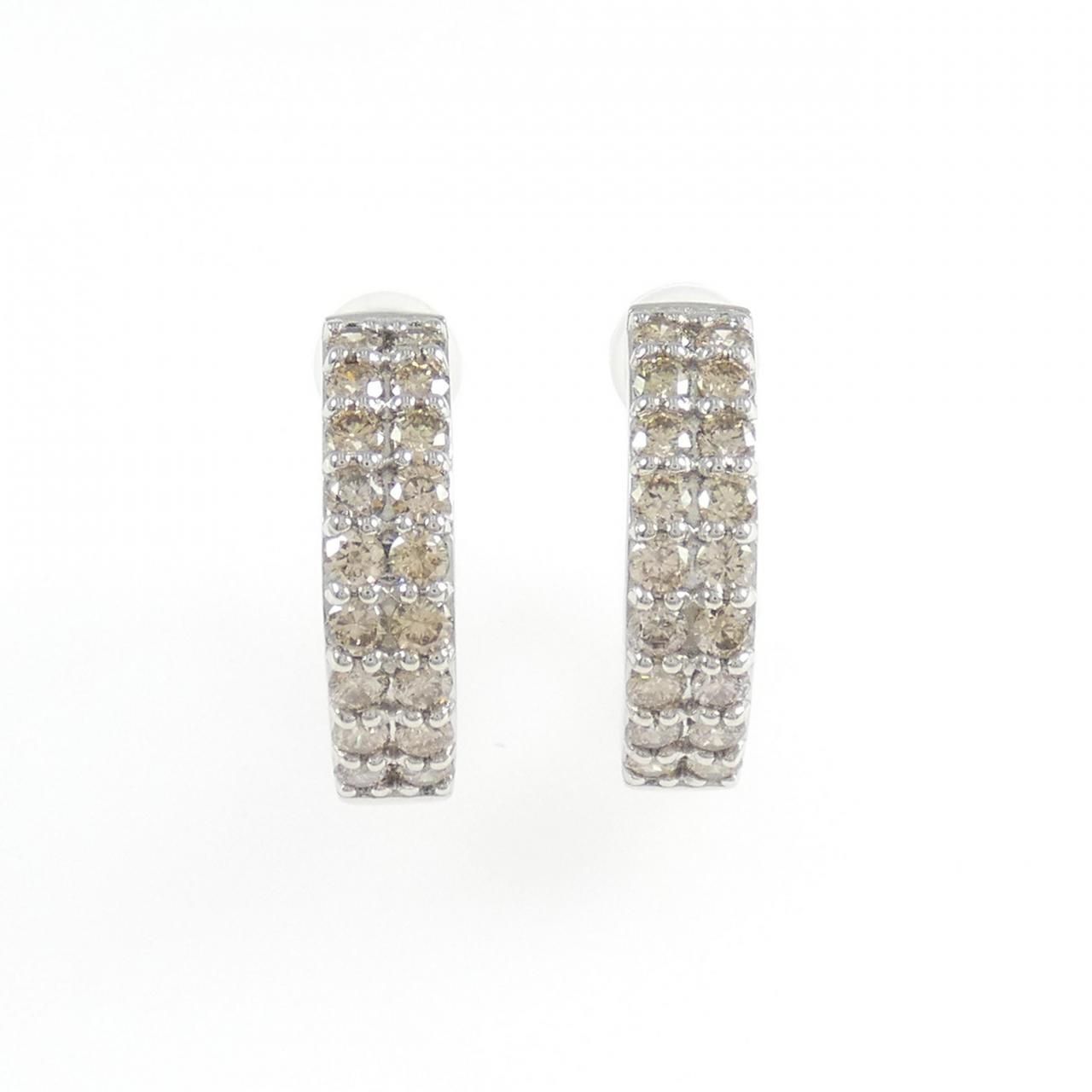 PT950 ダイヤモンド イヤリング 1.1CT