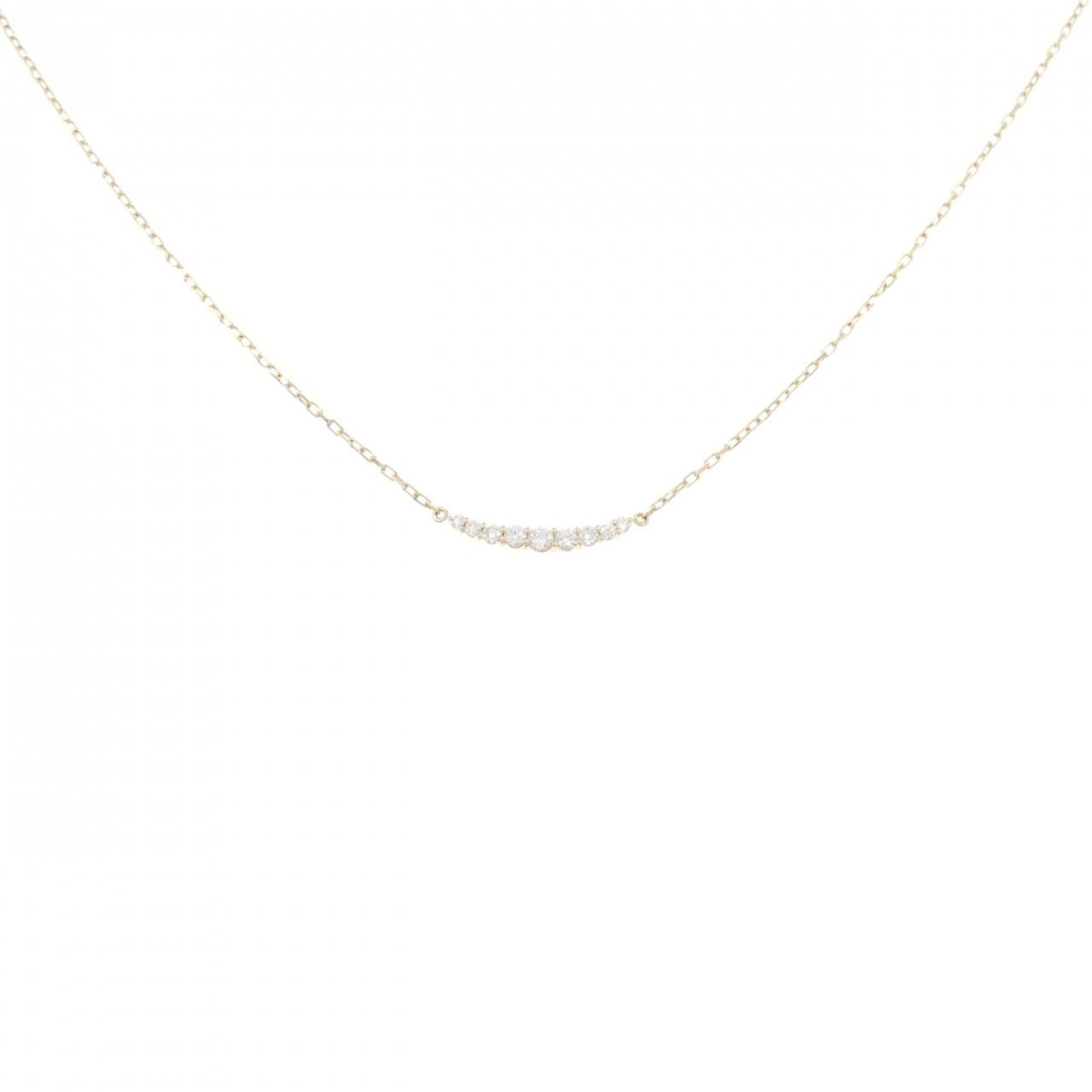 K18YG ダイヤモンド ネックレス 0.08CT