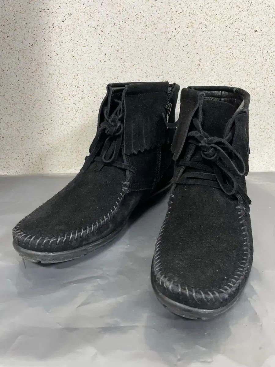 230) hush puppies スウェード ブーツ フリンジ