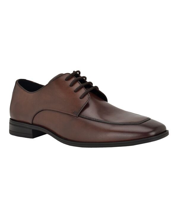 カルバンクライン メンズ シューズ オックスフォード レース Calvin Klein Mens Malley LaceUp Dress Oxford Medium Brown Leather ブラウ