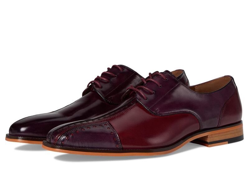 ステイシーアダムス メンズ シューズ オックスフォード キャップ Stacy Adams Palmento Cap Toe Oxford Burgundy Multi バーガンディ