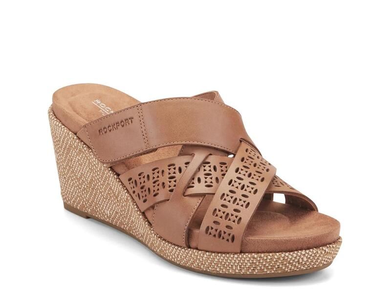 ロックポート レディース シューズ サンダル RockportBritta Wedge Sandal Medium Brown ブラウン