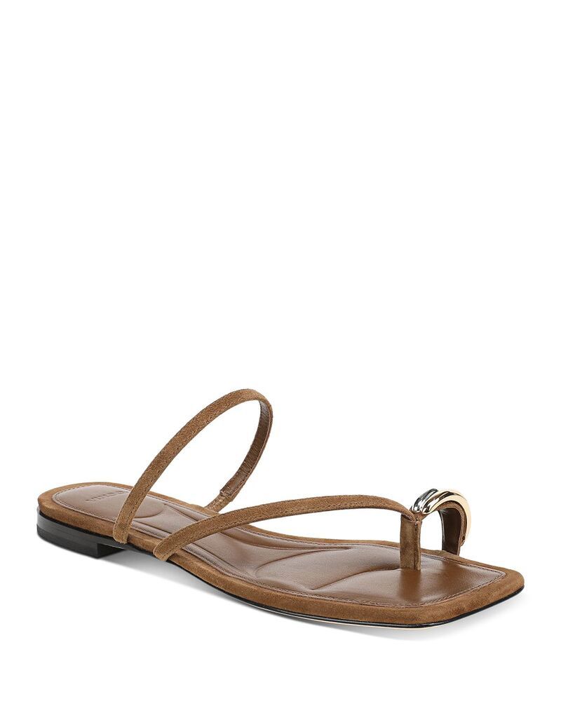 ヴィンス レディース シューズ サンダル スエード Vince Womens Polli Toe Ring Suede Sandals Elmwood