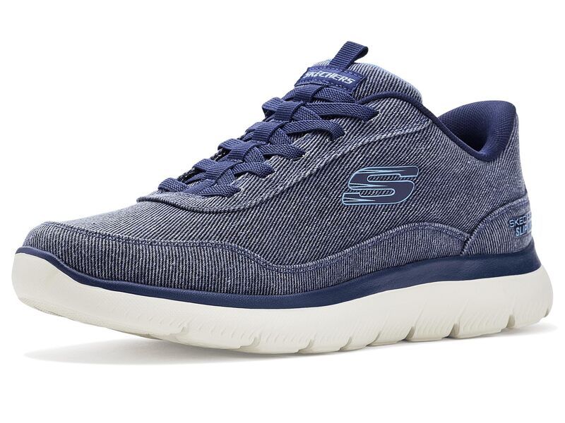 スケッチャーズ メンズ シューズ スニーカー Skechersummits Canvas Hands Free SlipInavy ネイビー