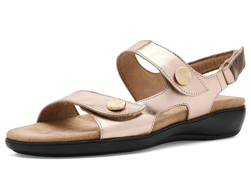 トロッターズ レディース シューズ サンダル トール Trotters Romi Metallic Sandals Champagne シャンパン