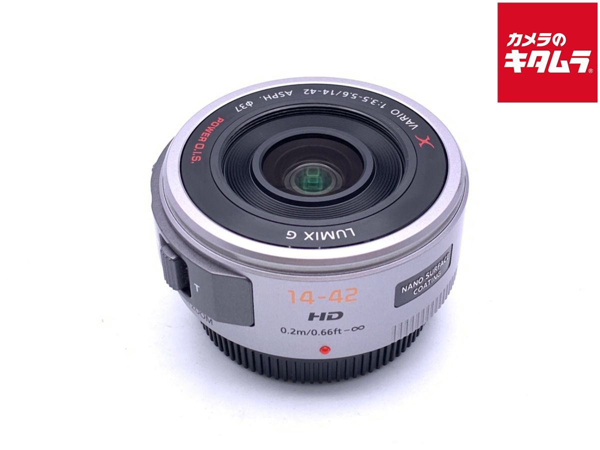 【中古】 【並品】 パナソニック LUMIX G X VARIO PZ 14-42mm/F3.5-5.6 POWER O.I.S. [H-PS14042] シルバー