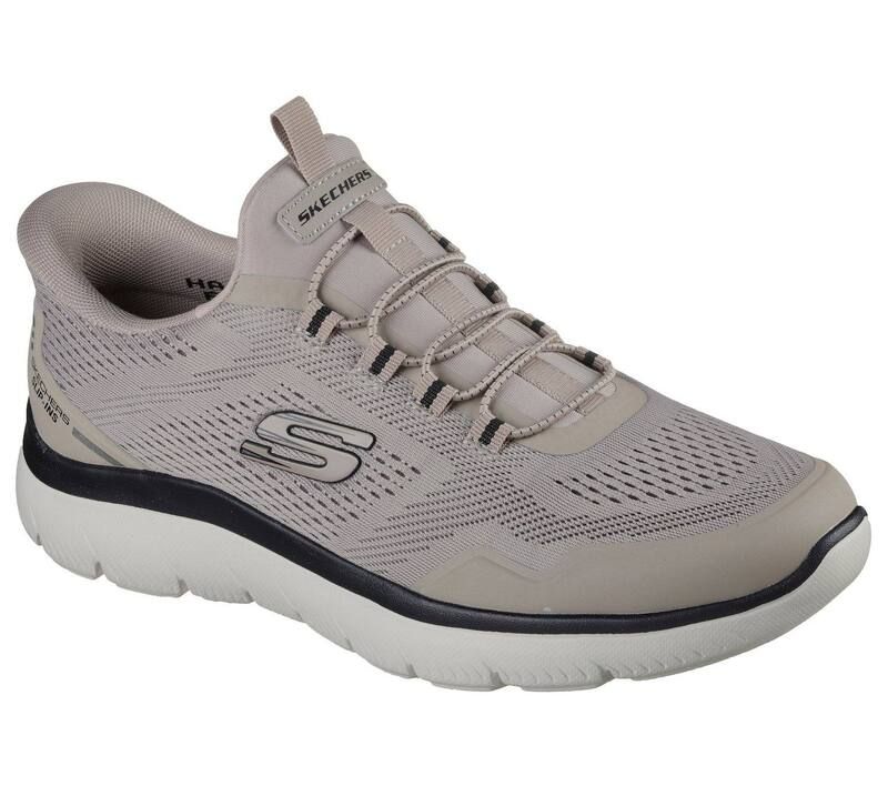 スケッチャーズ レディース シューズ スニーカー Skechers Hands Free Slipins Mens Comfort Sneakers Taupe Black ブラック