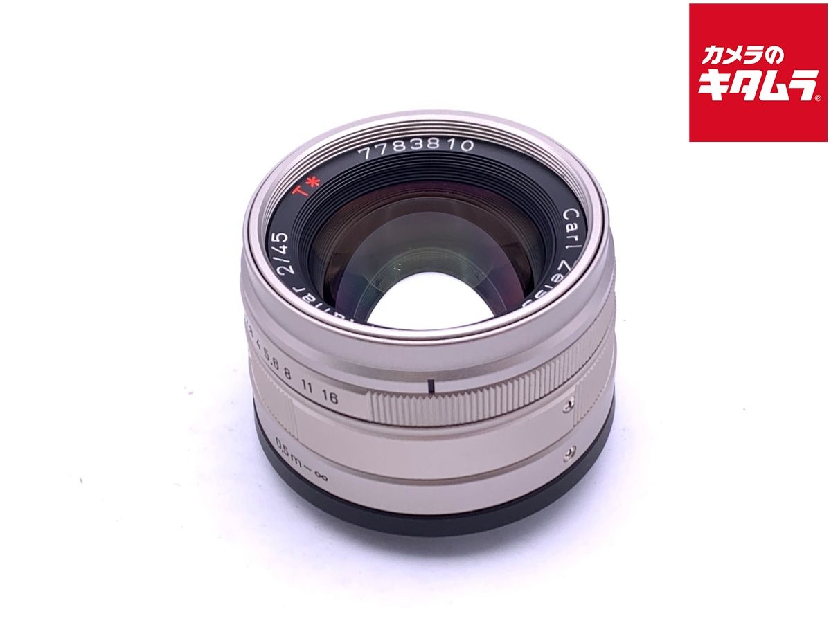 【中古】 【良品】 コンタックス プラナー T* G 45/2 クローム