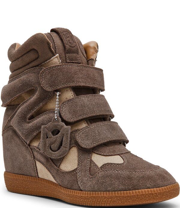スティーブ マデン レディース シューズ スニーカー スエード カラーブロック Steve Madden Mavis Colorblock Suede High Top Wedge Sneakers