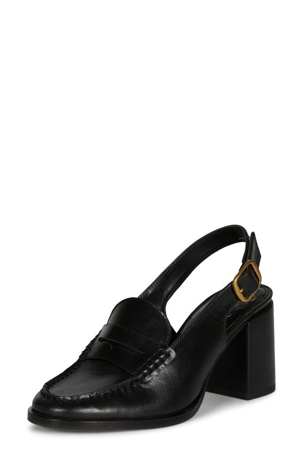 ヴィンスカムート レディース シューズ ヒール ローファー Vince Camuto Grinie Slingback Penny Loafer Pump Black ブラック