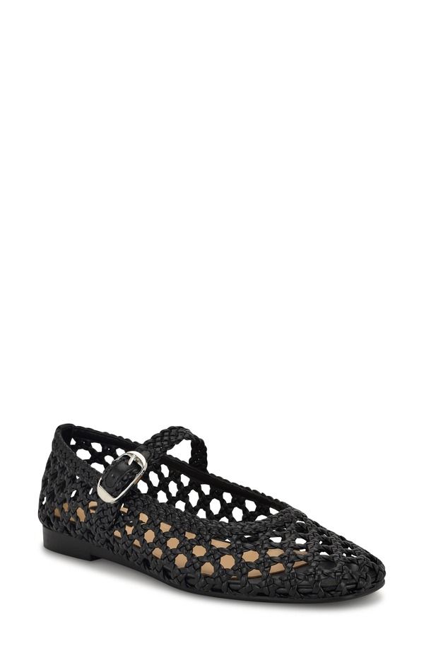 ナインウェスト レディース シューズ パンプス Nine West Halie Mary Jane Flat Black ブラック