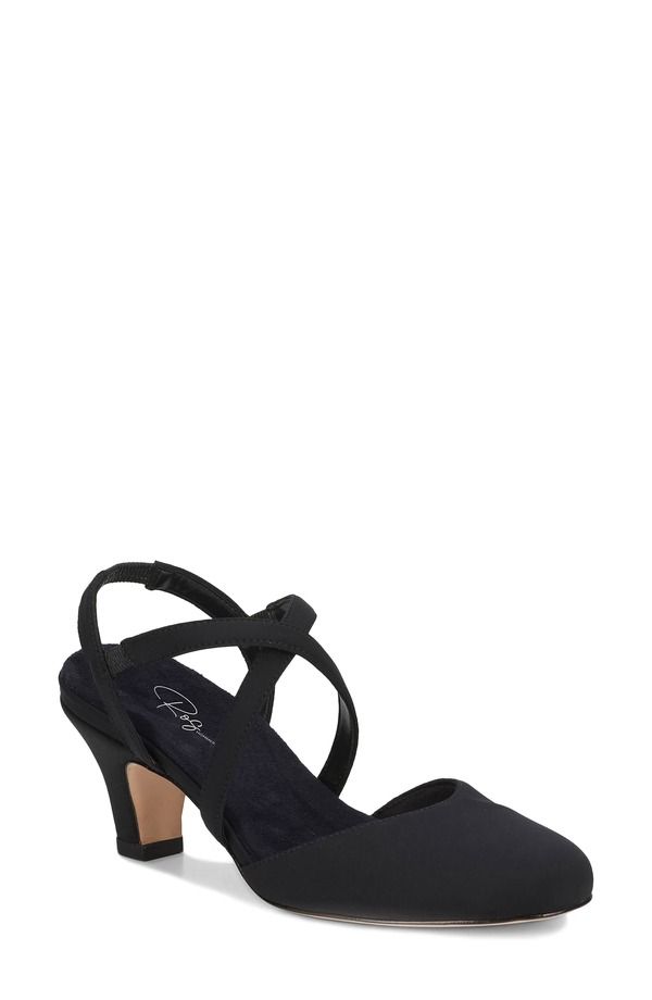 ロスハンマーソン レディース シューズ ヒール Ros Hommerson Caliente Slingback Pump Black Micro ブラック