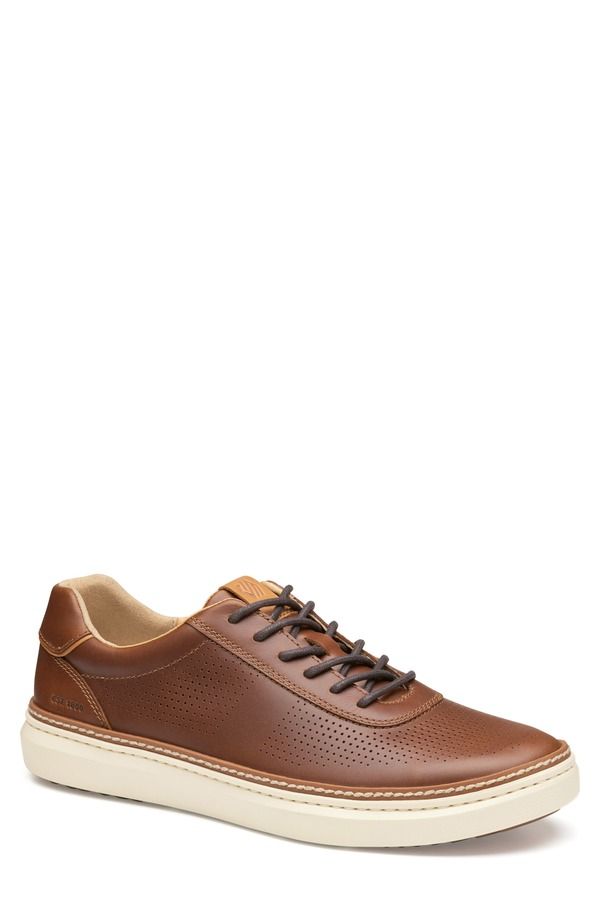 ジョンストンアンドマーフィー メンズ シューズ スニーカー ダービー Johnston Murphy McGuffey 2 Plain Toe Perforatederby Tan Full Grai