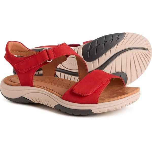 コブ ヒル レディース シューズ サンダル レザー Cobb Hill Fiah Sandals Leather For Women Red レッド