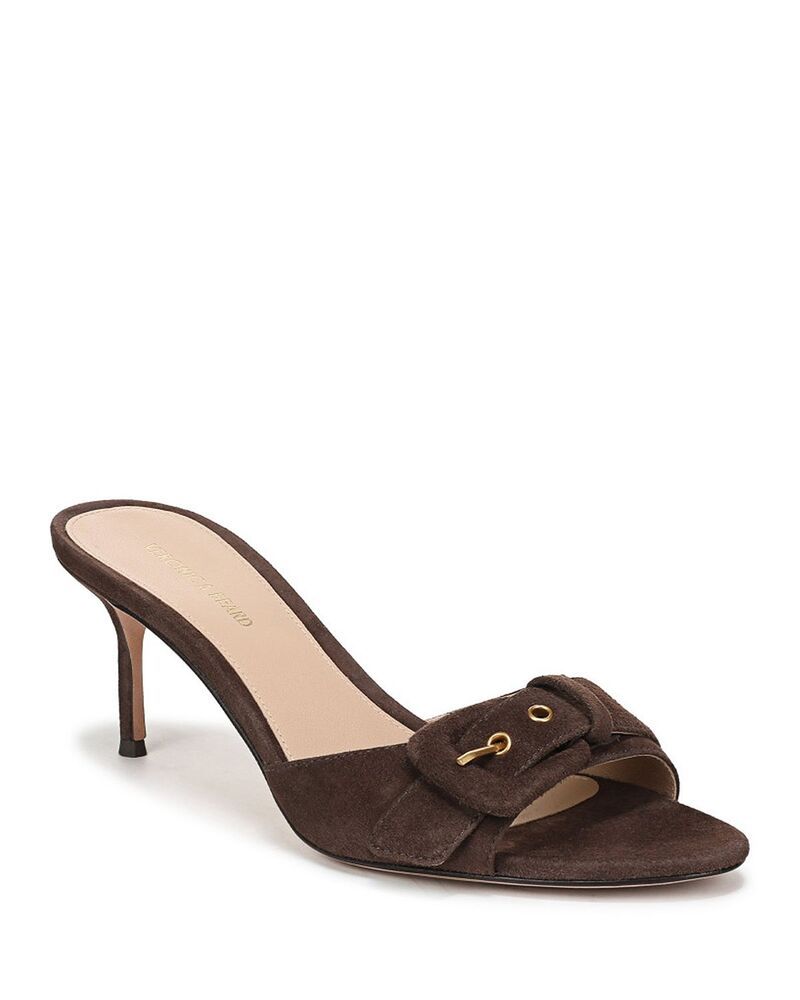 ヴェロニカ ベアード レディース シューズ サンダル Veronica Beard Womens Tia Buckle Sandals Espresso Suede