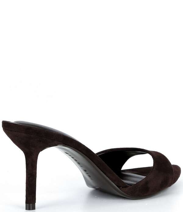 ジャンビニ レディース シューズ サンダル スエード Gianni Bini Camrun Suede Stiletto Slide Sandals Dark Brown Roast ブラウン