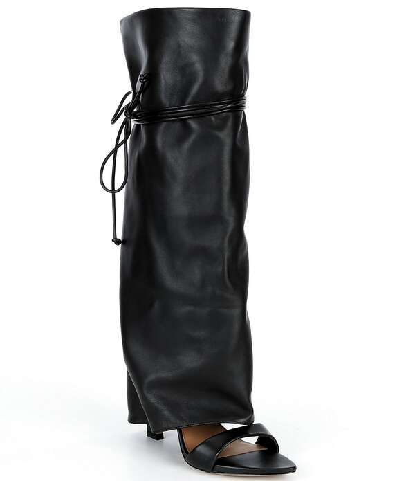 ジャンビニ レディース シューズ サンダル Gianni Bini Okeke Knee High Open Toe Stiletto Dressandals Black ブラック