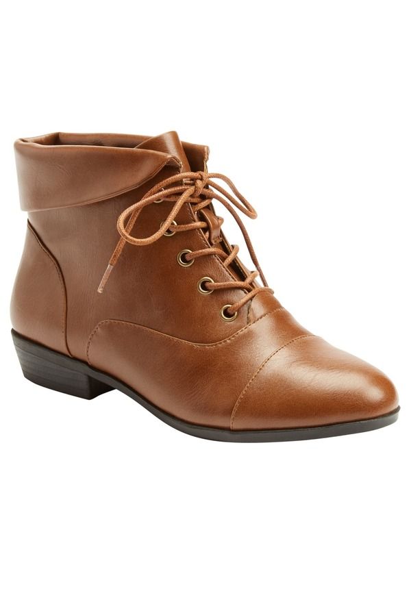 コンフォートビュー レディース シューズ ブーツ・レインブーツ Comfortview The Darcy Bootie Cognac