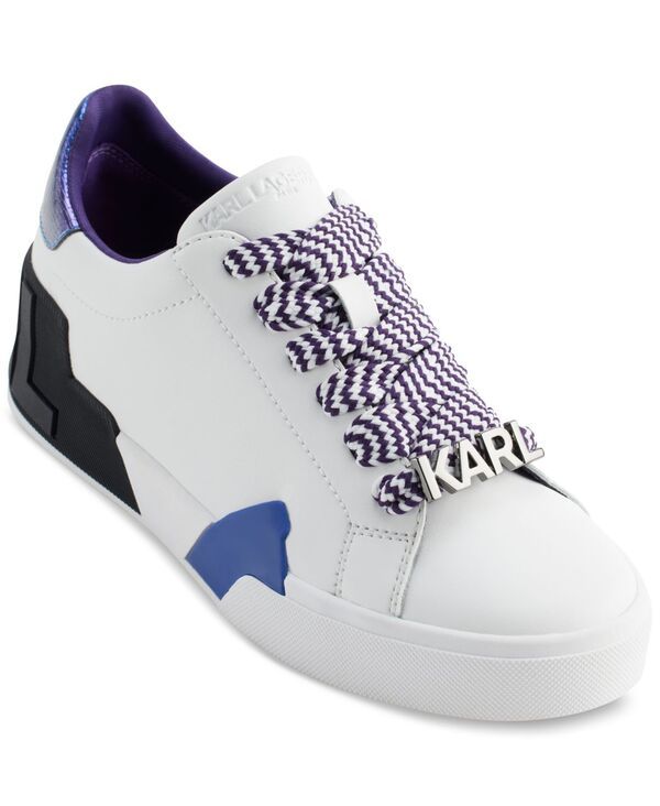 カール ラガーフェルド レディース シューズ スニーカー レース KARLAGERFELD PARIS Womens Melora LaceUp Sneakers WhiteMulti ホワイト