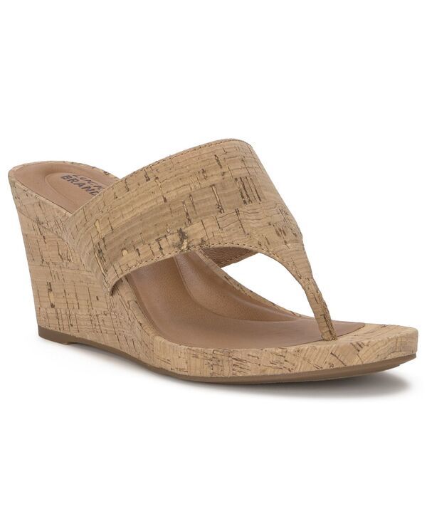ラッキーブランド レディース シューズ サンダル プラットフォーム Lucky Brand Womens Libbie Thong Platform Wedge Sandals Natural Cor