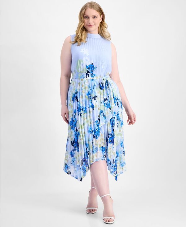 タハリエーエスエル レディース トップス ワンピース モックネック ミディ ノースリーブ Tahari ASL Womensleeveless Mock Neck Midi Dress IvoryBl