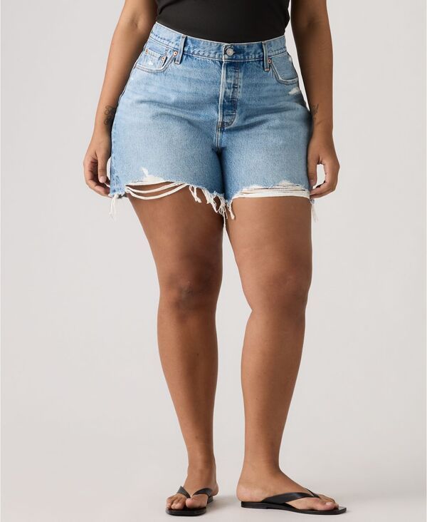 リーバイス レディース ボトムス ハーフパンツ・ショーツ ショートパンツ Levis 501 Original Fit High Rise Womenshorts Blow Big Horns