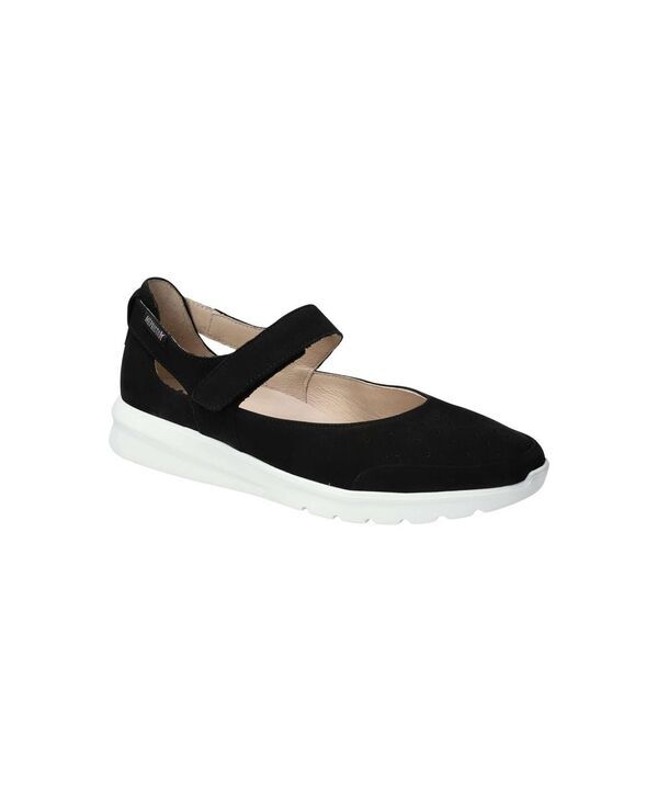 メフィスト レディース シューズ パンプス レザー Mephisto Womens Marsia Leather Mary Jane Flat Blackwhite ホワイト