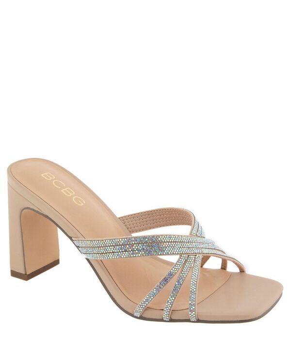 ビーシビージー レディース シューズ サンダル ヒール BCBG Womens Fanny Block Heeled Sandalight natural