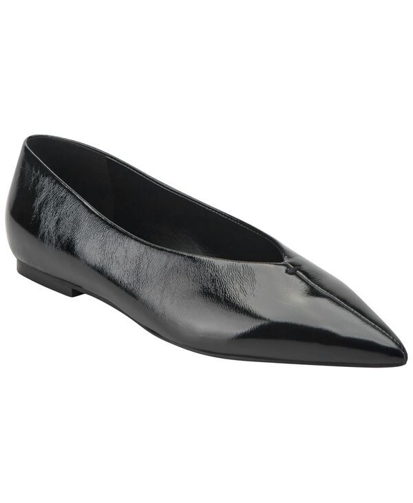 マーク・フィッシャー レディース シューズ パンプス Marc Fisher LTD Womens Casee Pointed Toe Dress Flats Black Leather ブラック