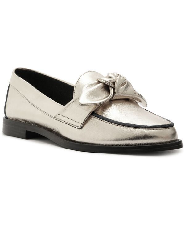 アレッツォ レディース シューズ スリッポン・ローファー Arezzo Womens Cassidy Round Toe Loafers Platino