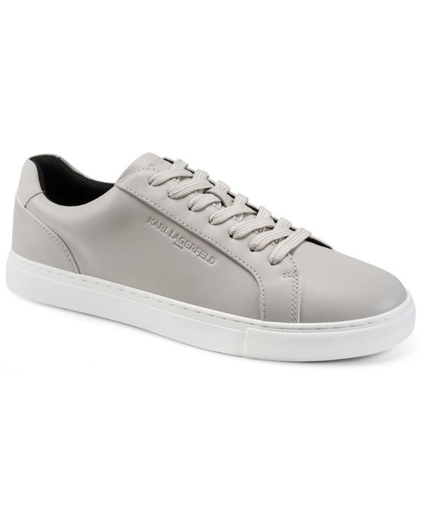 カール ラガーフェルド メンズ シューズ スニーカー ロゴ KARLAGERFELD PARIS Mens Avenix Low Profilembossed Logo Sneakers Cement
