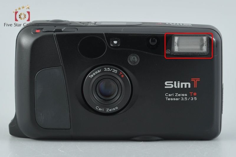 中古】Kyocera 京セラ Slim T ブラック コンパクトフィルムカメラ