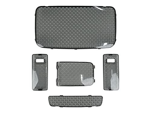 TRISTAR'S [ハイエース レジアスエース 200系 4型 5型 6型 7型 8型 S-GL スーパーGL用] ルームランプカバー スモークレンズ 5点as