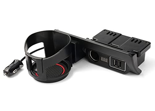 Mixsuper ハイエース レジアスエース 200系に適合 増設電源ユニット 増設用キット 分配器 USB QC3.0 シガーソケット 急速充電 電源ユニット HIACE 200 2004年8月~ 電源ソケット 車両電圧計付 電源増設 内装パーツ USBas