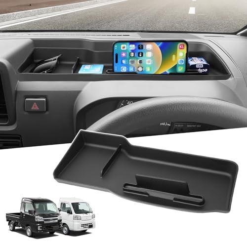 R★ダイハツ ハイゼットトラック S500P S510P 後期 ダッシュボードトレイ ダッシュボードマット HIJET TRUCK S500系 S510系 ラバーマット 収納トレイ 車内収納ボックス スマホスタンド 小物入れ コイン入れ 20 01f14335